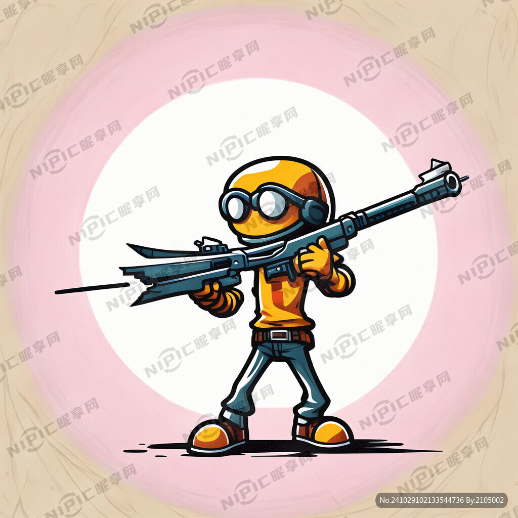 卡通类射击小人