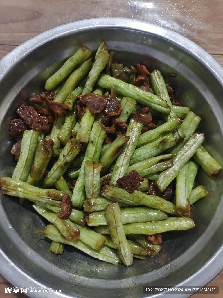 虹豆炒肉