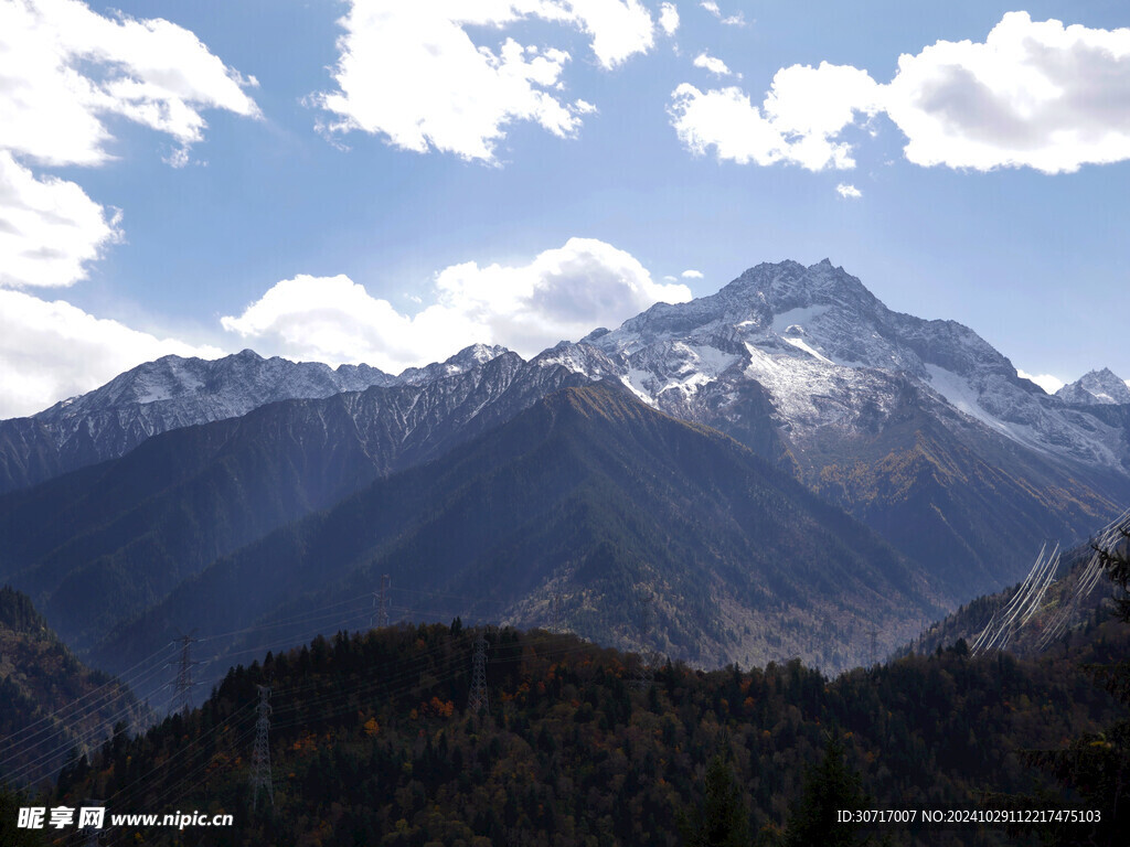 雪山观景