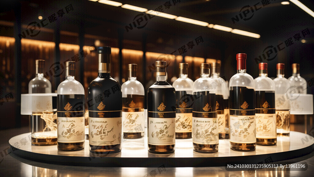 贵州茅台酒展示台场景
