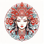 标志设计，五十六个民族，最佳画质，民族，艺术，线样清晰，大师绘画，民族一家亲