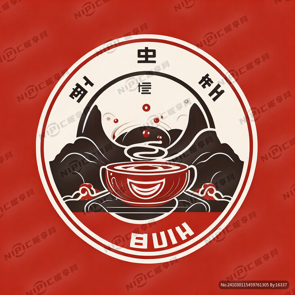 标志设计 线样清晰 普洱茶文化