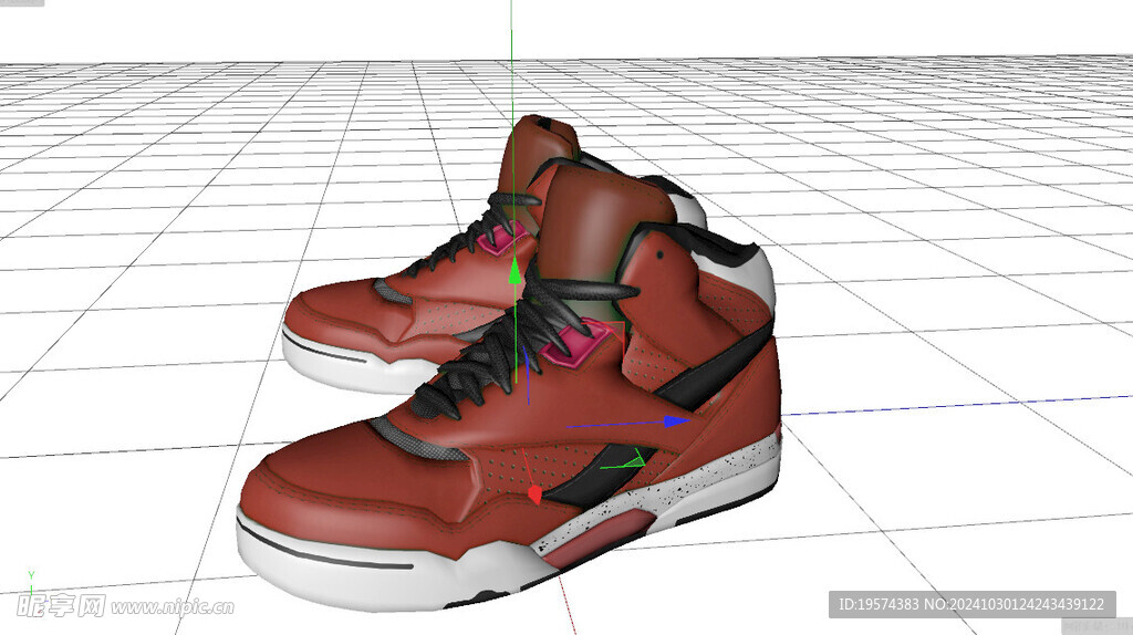 C4D模型 运动鞋