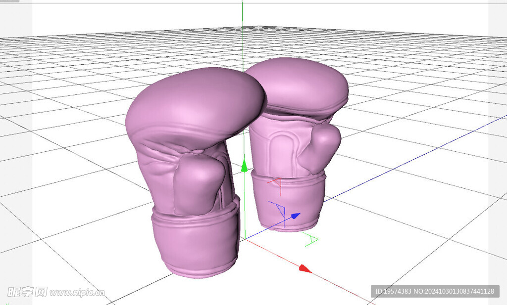 C4D模型 拳击手套