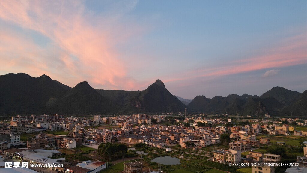 连平县陂头夕阳照