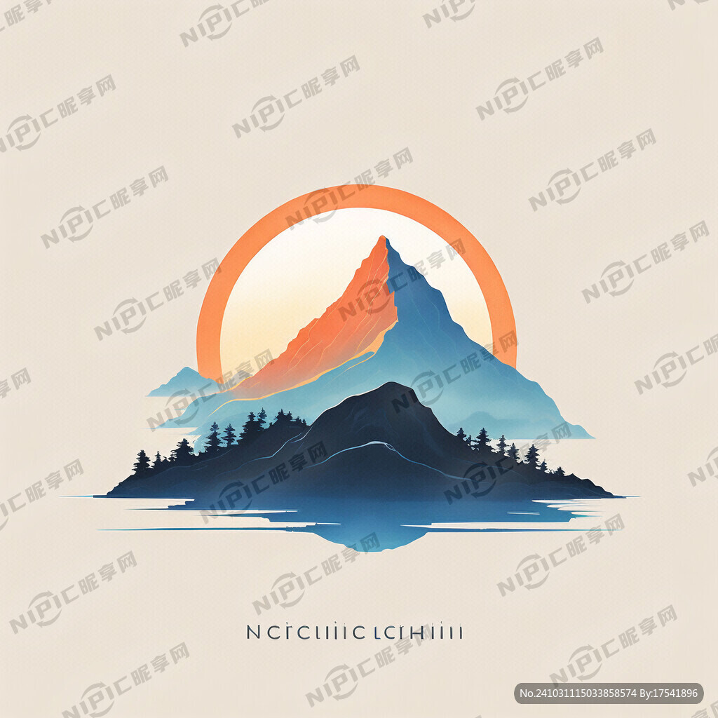 明至陶瓷 商标 左边一山丘