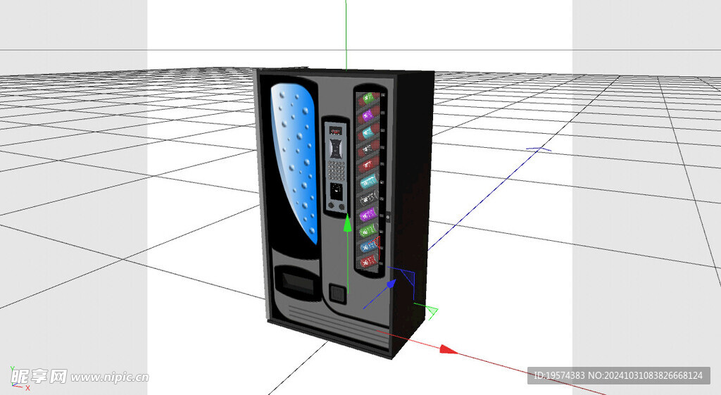 C4D模型 自动贩卖机