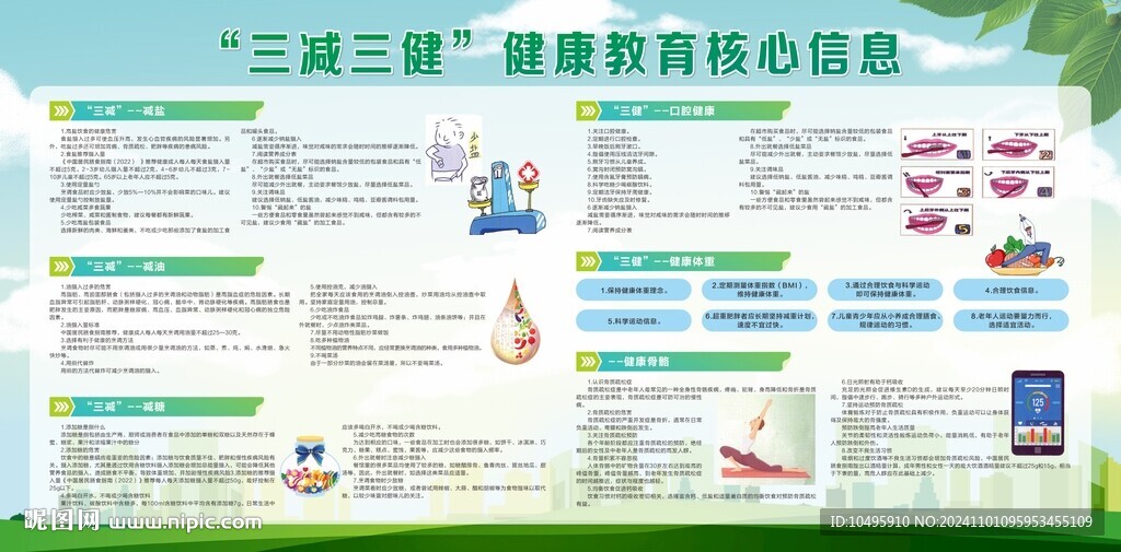 三减三健 健康宣教