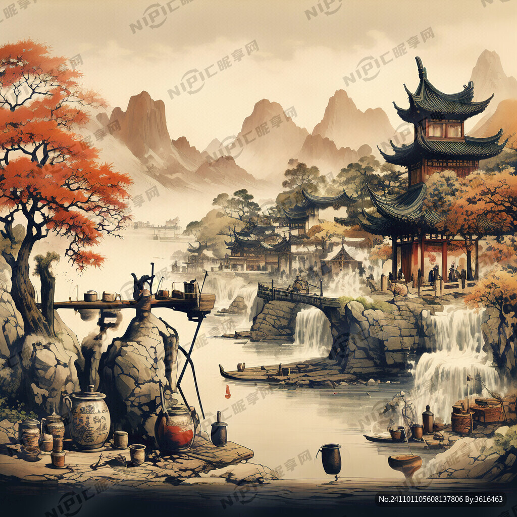 古代酿酒图