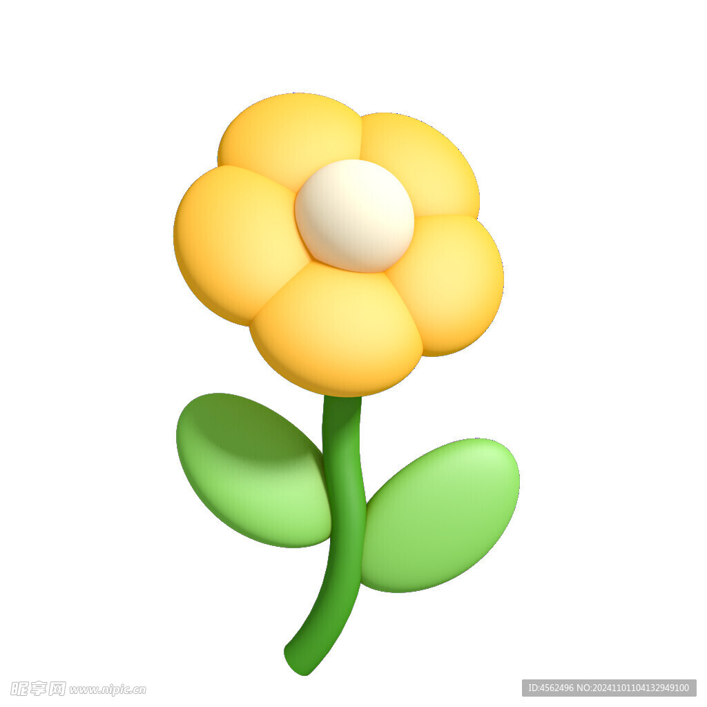 花朵立体卡通素材