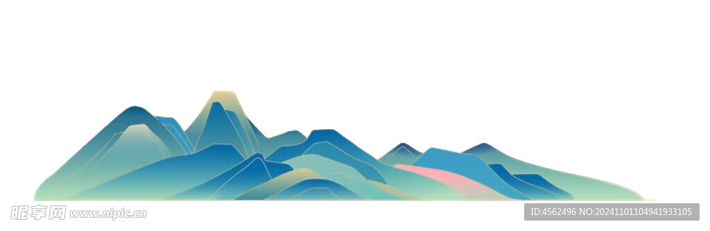 山插画素材