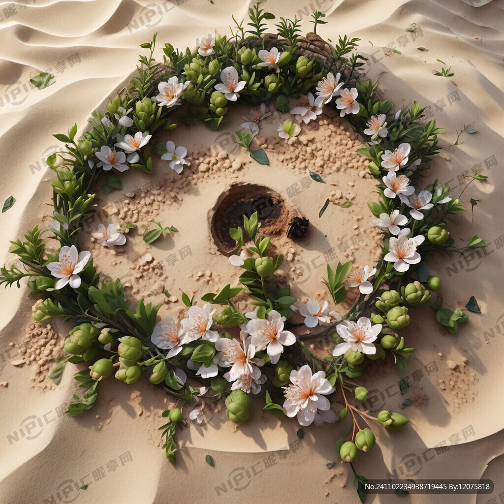 沙苑子开花图