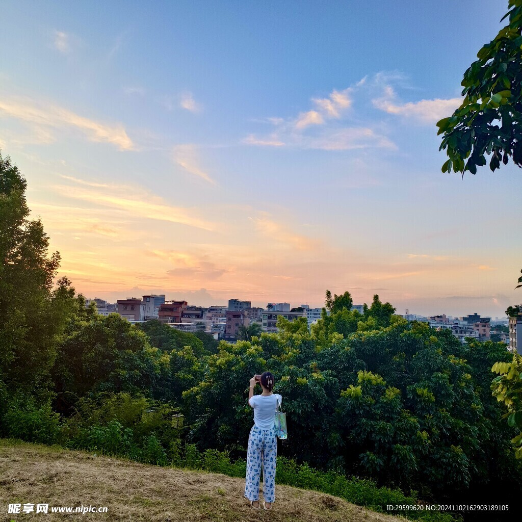 晚霞 夕阳 