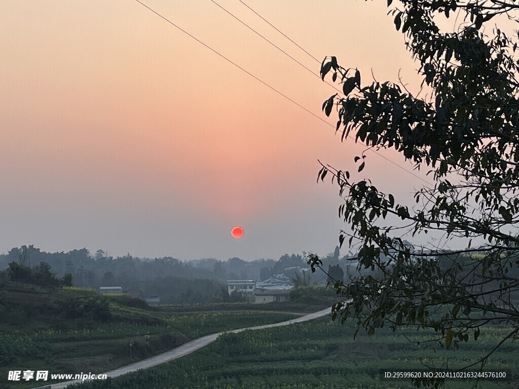 晚霞 夕阳 