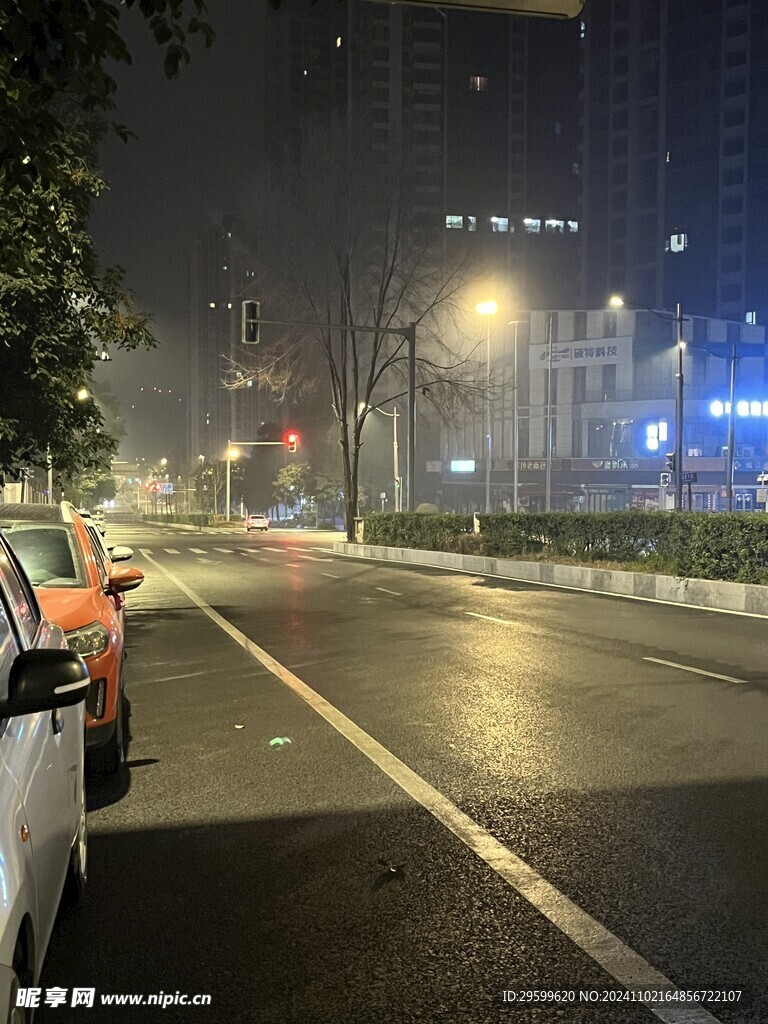 夜晚 街道 