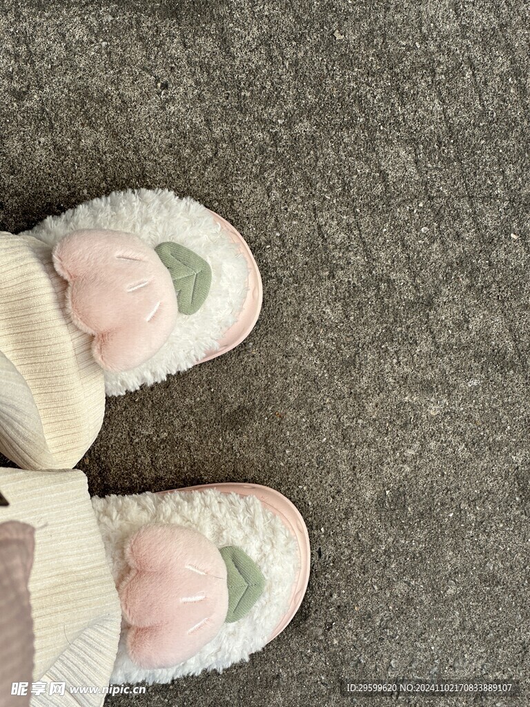 可爱棉鞋