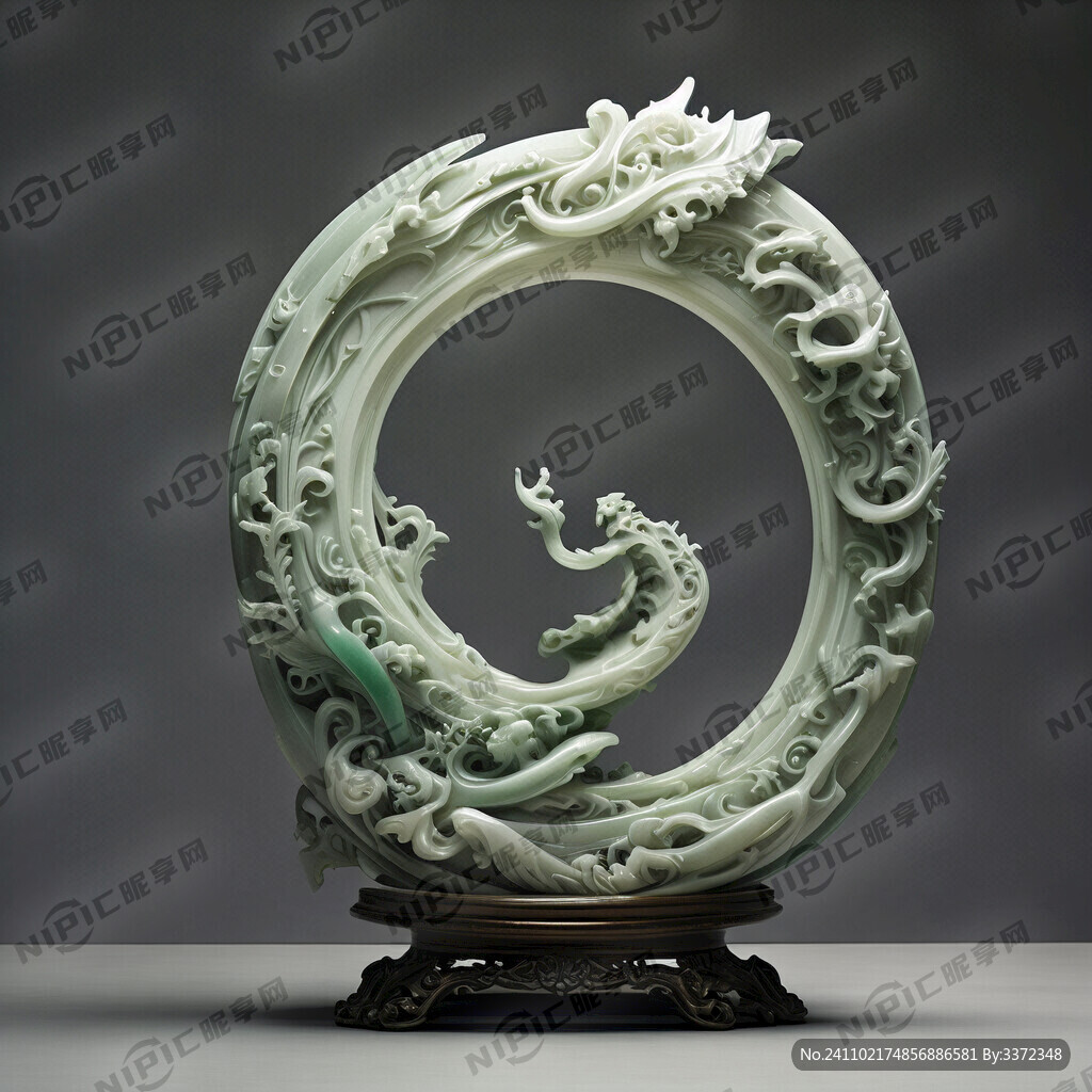 结合玉璧形式 如雕如琢主题雕塑