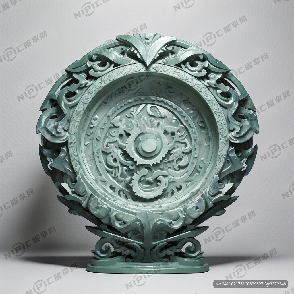 结合玉璧形式 如雕如琢主题雕塑