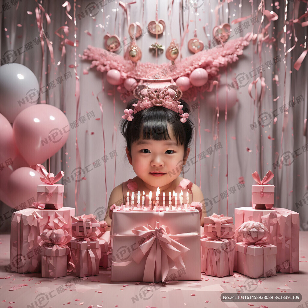 生日迎宾牌 粉色 成年人