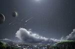 科幻星球创意背景