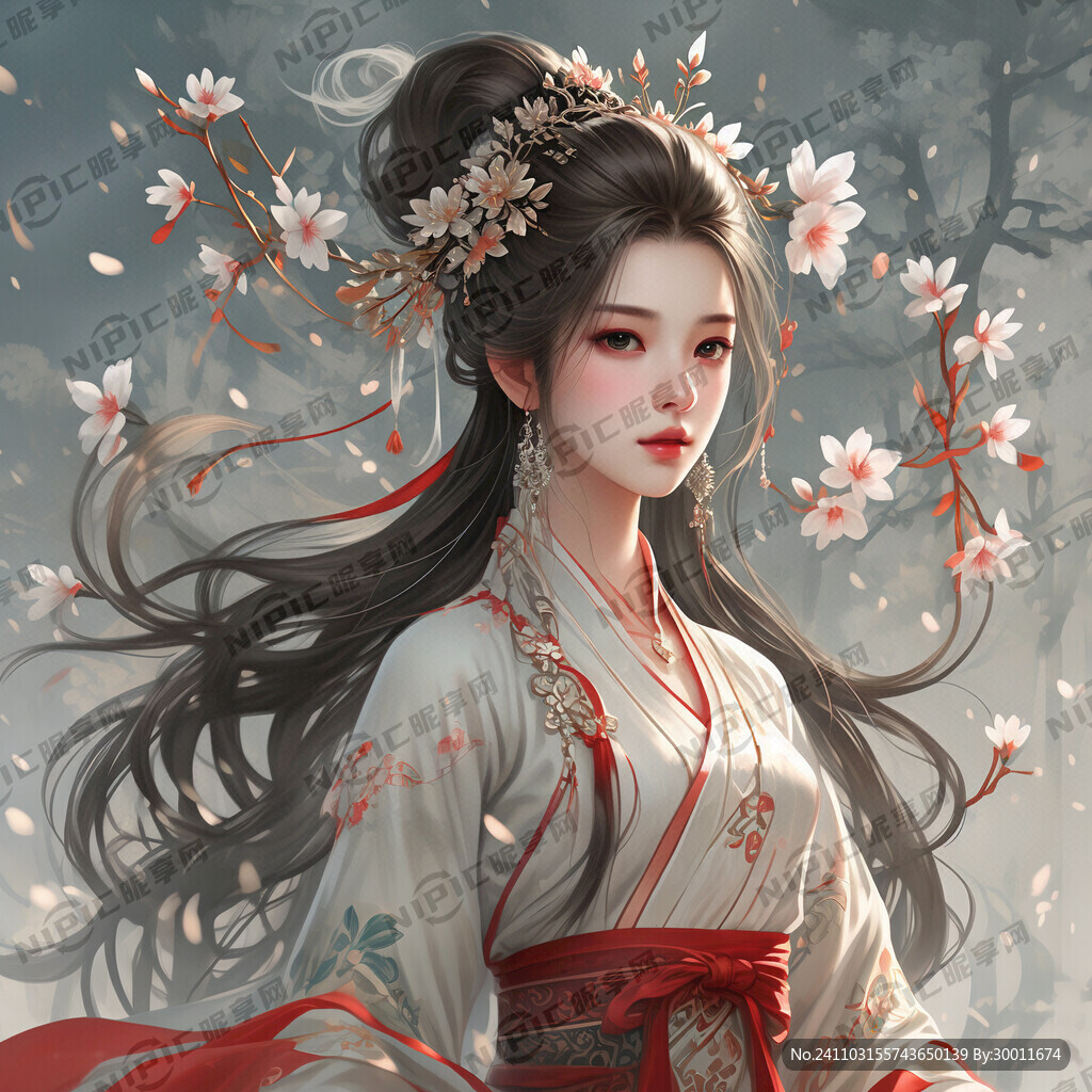 古风 女 简单 标志