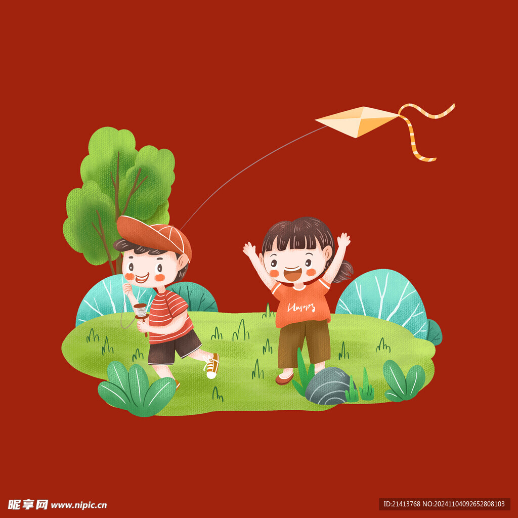 手绘卡通儿童