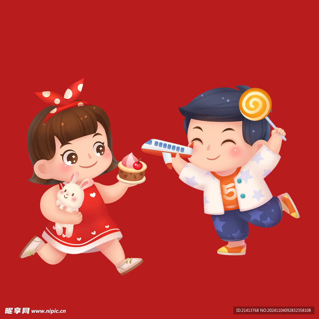 手绘卡通儿童