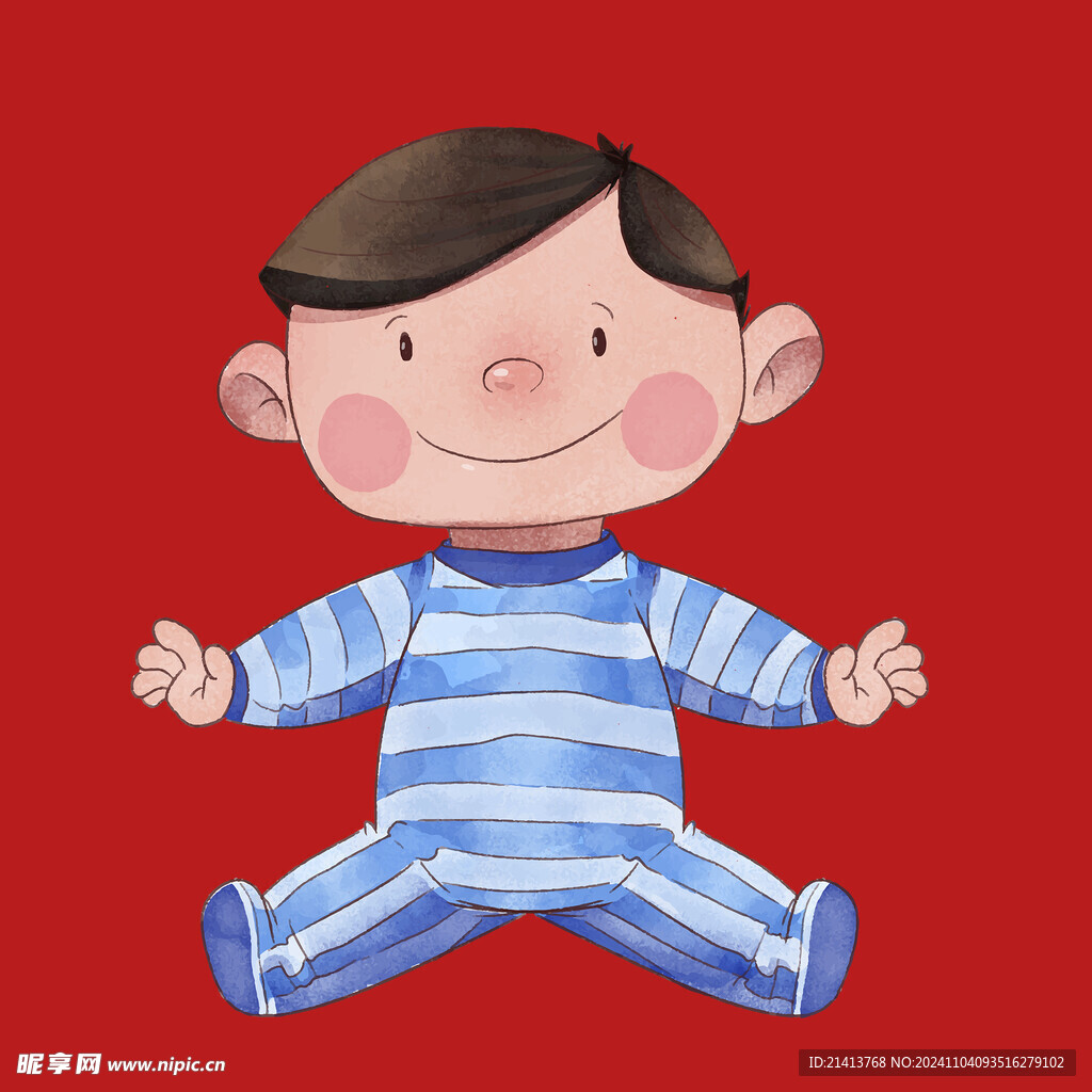 手绘卡通婴儿