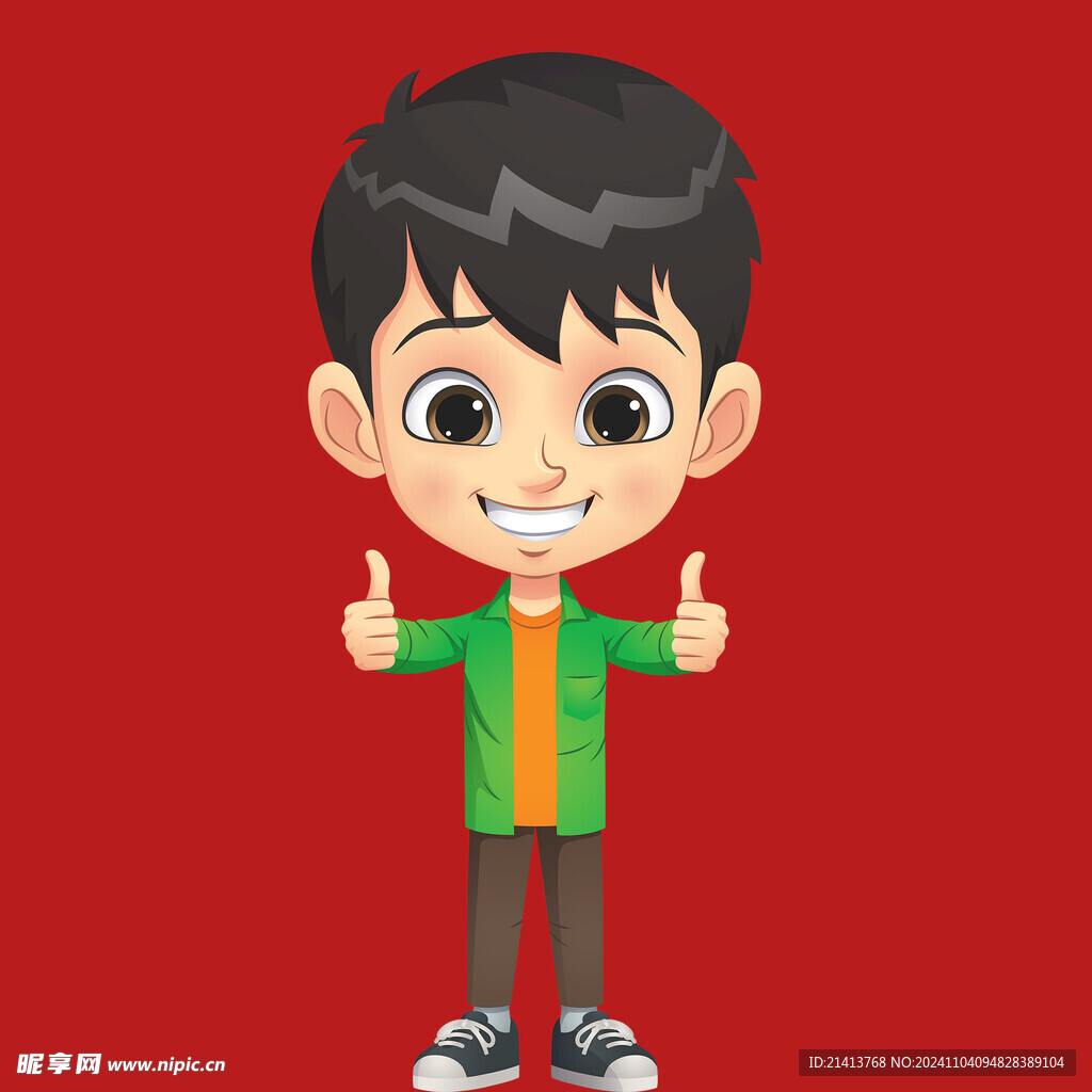 手绘男人男孩