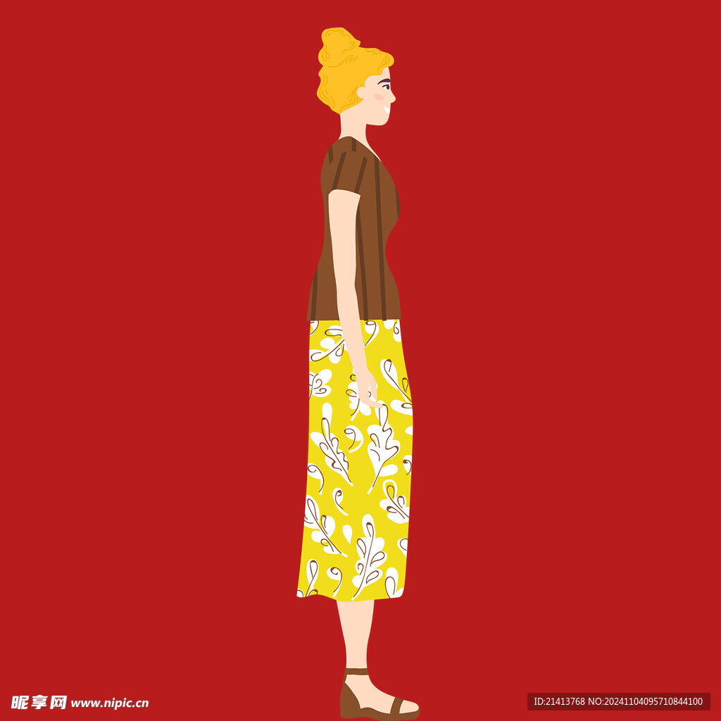 手绘卡通女孩