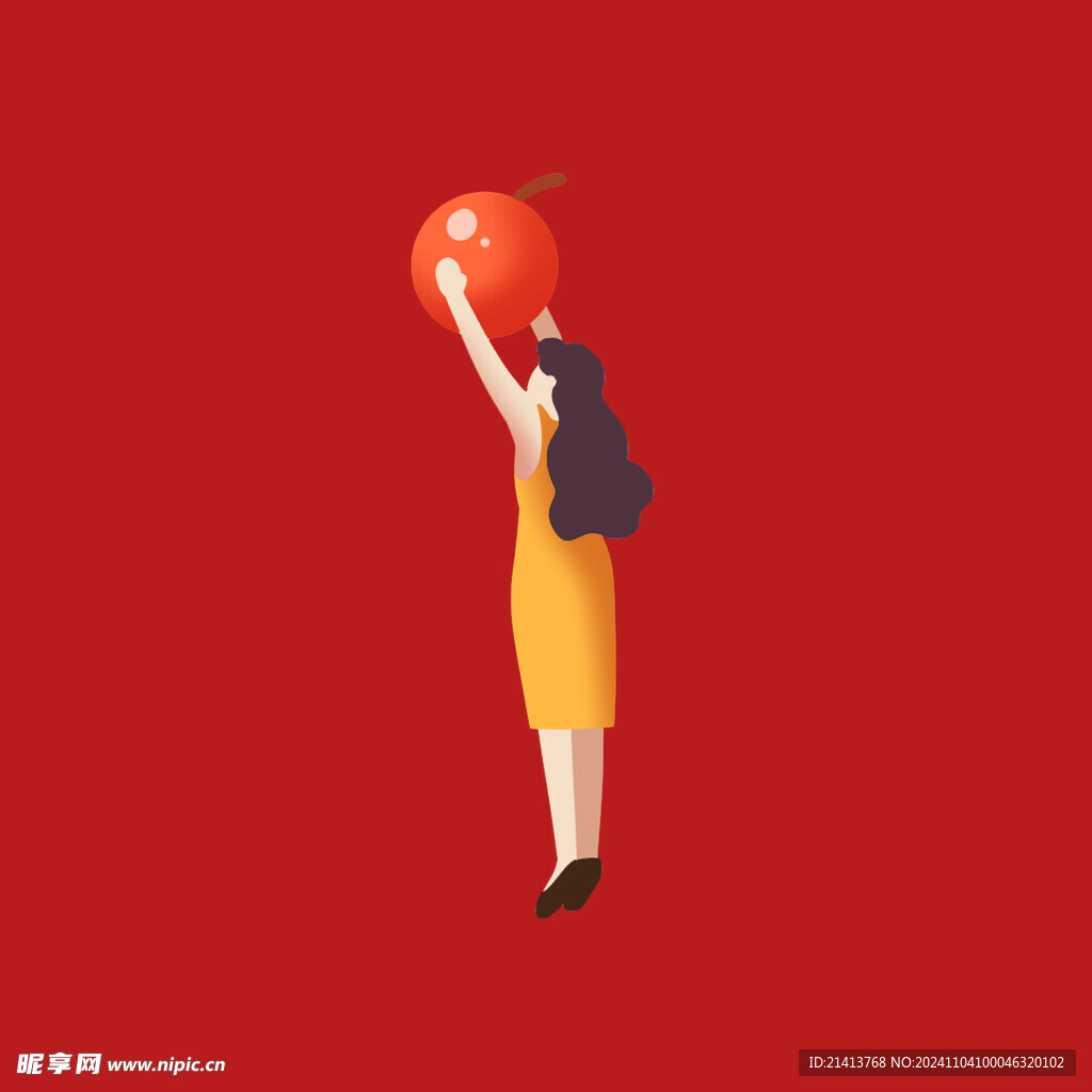 手绘卡通女孩