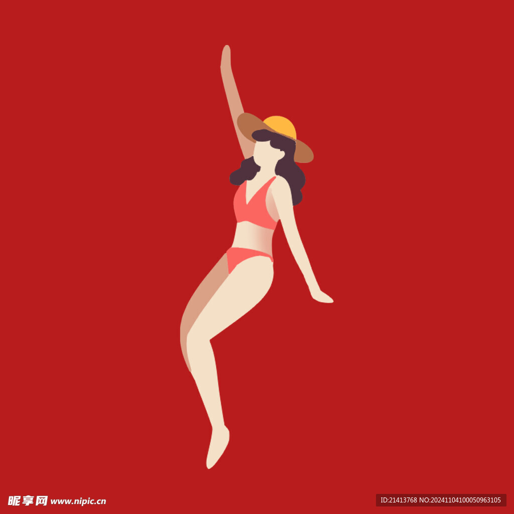 手绘卡通女孩