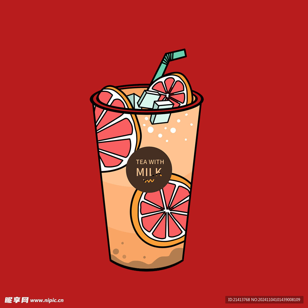手绘柠檬茶