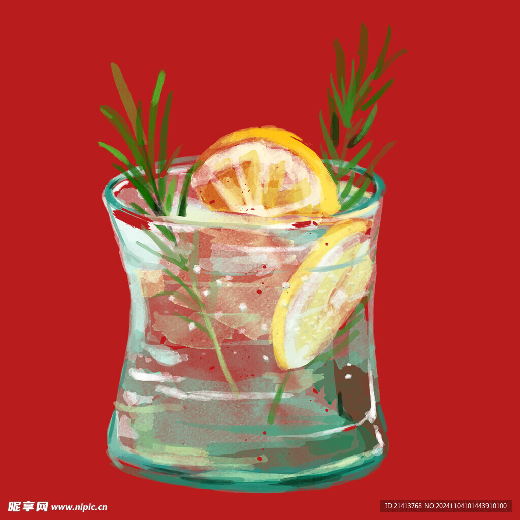 手绘柠檬茶