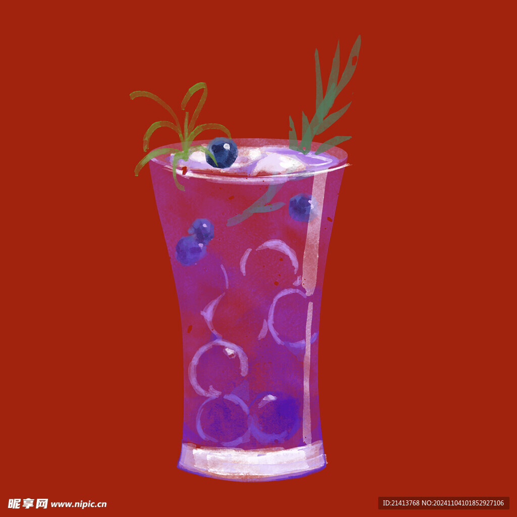 手绘水果奶茶