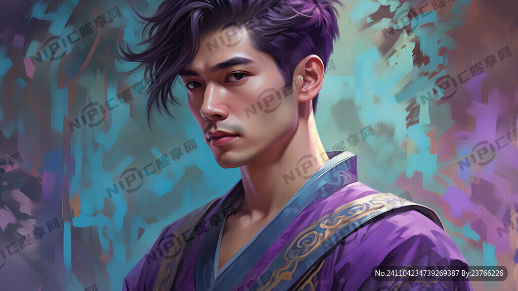 唐朝美男子 寸头短发 身材健美