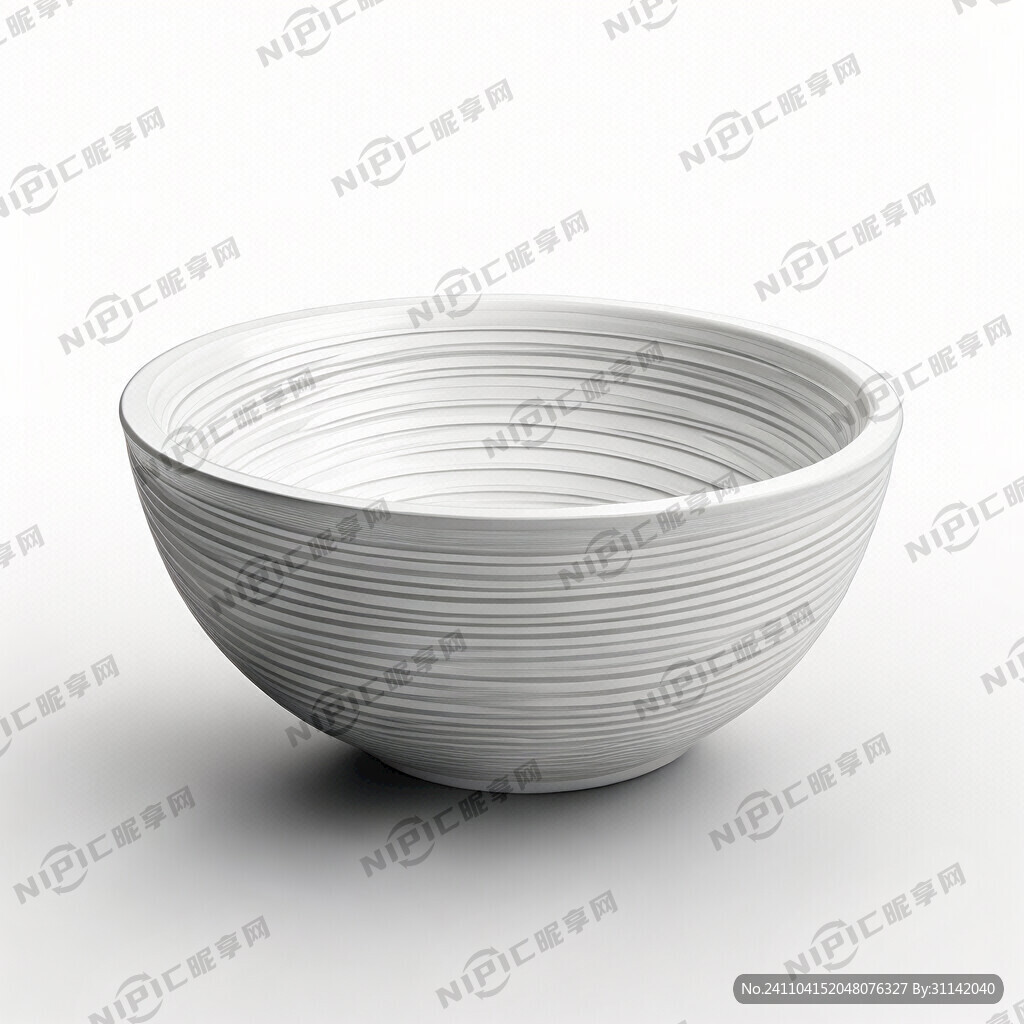 白色碗 3D图片  插画 