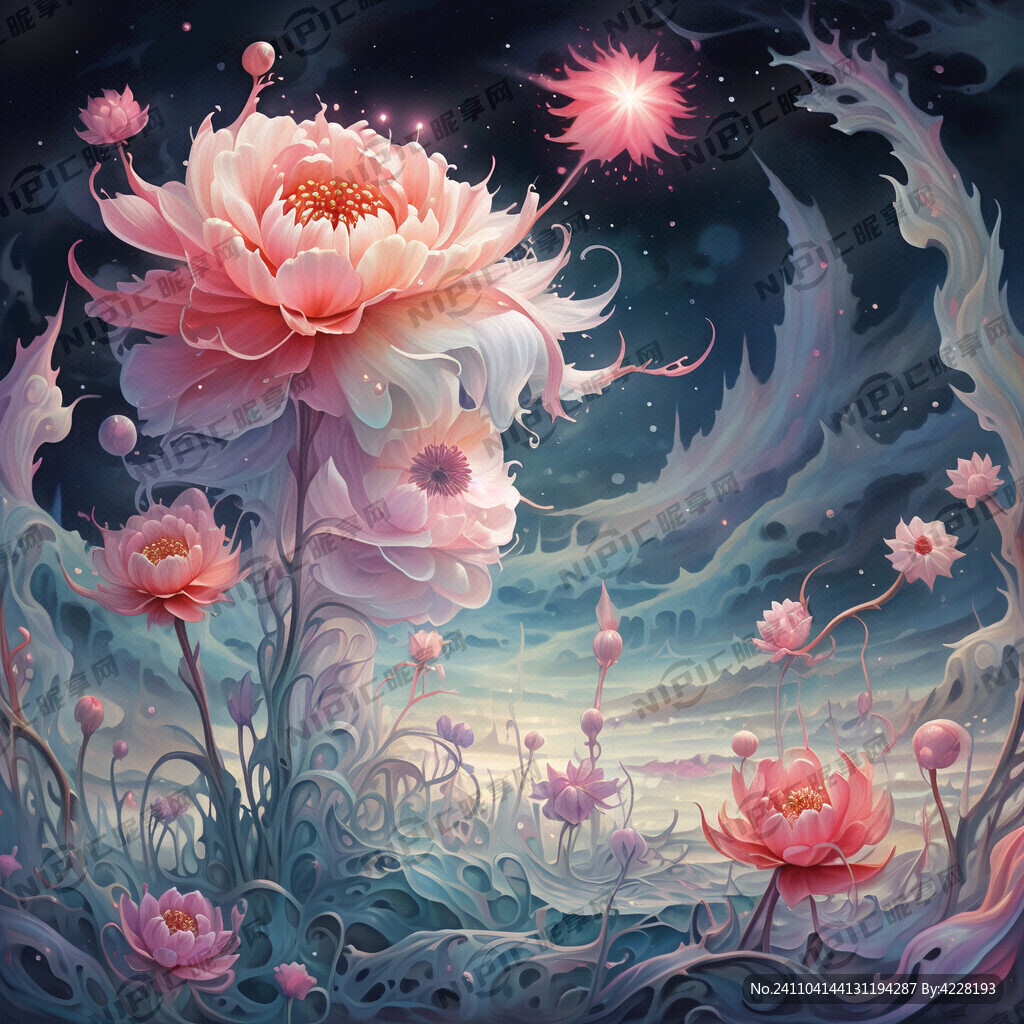 彼岸花 晶莹剔透 梦幻 二次元