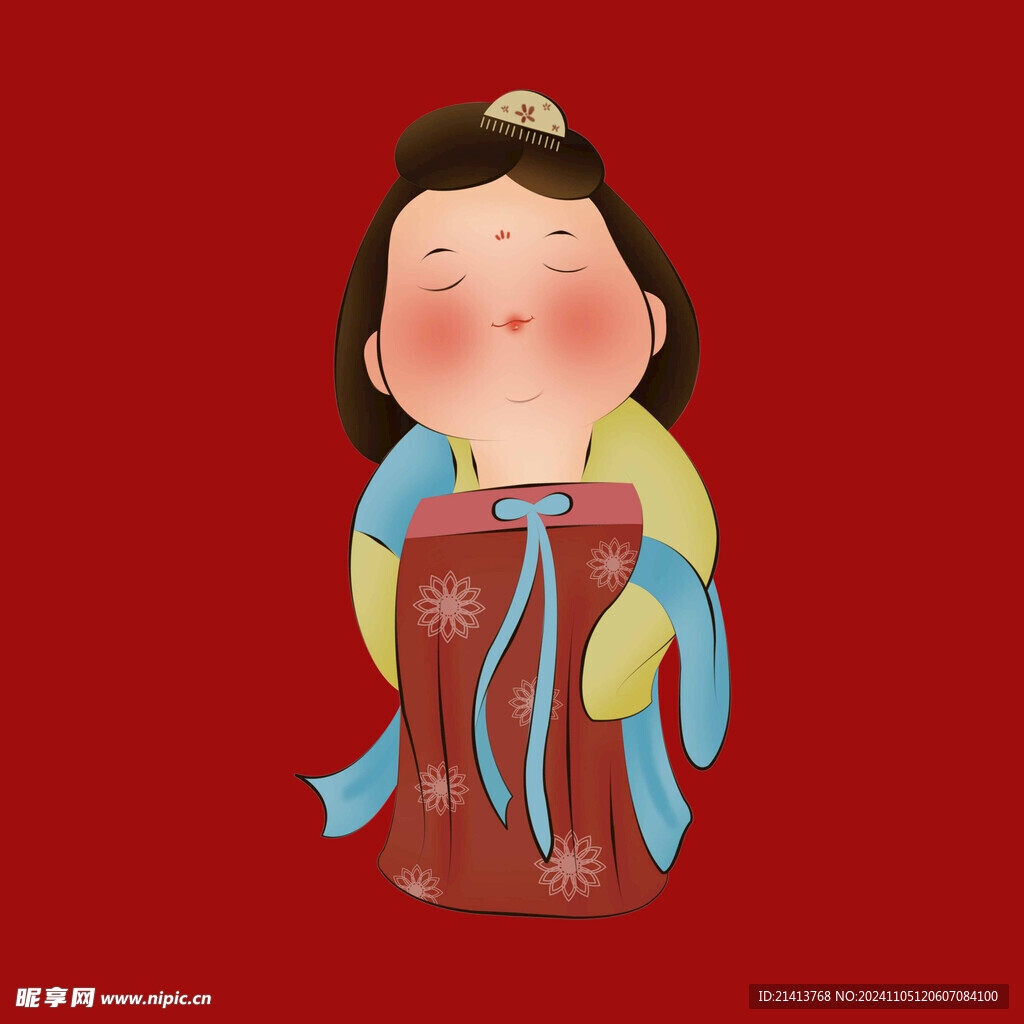 手绘古代仕女