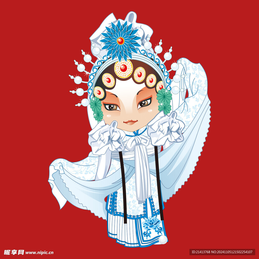 手绘京剧人物
