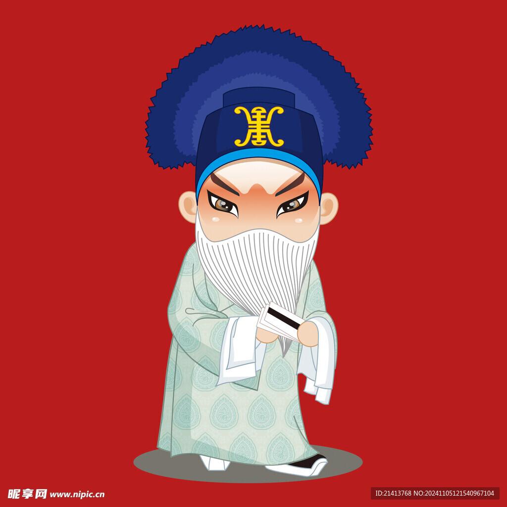 手绘京剧人物