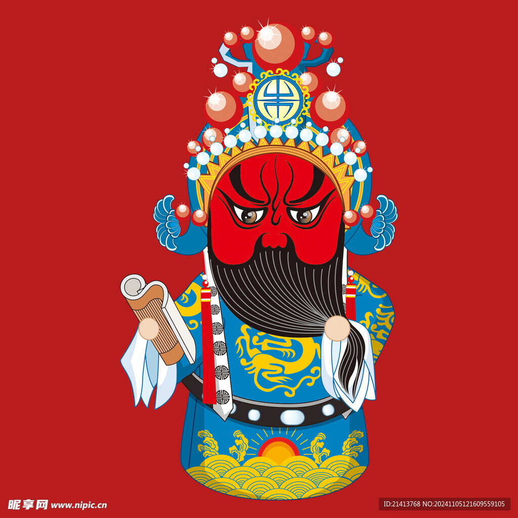 手绘京剧人物