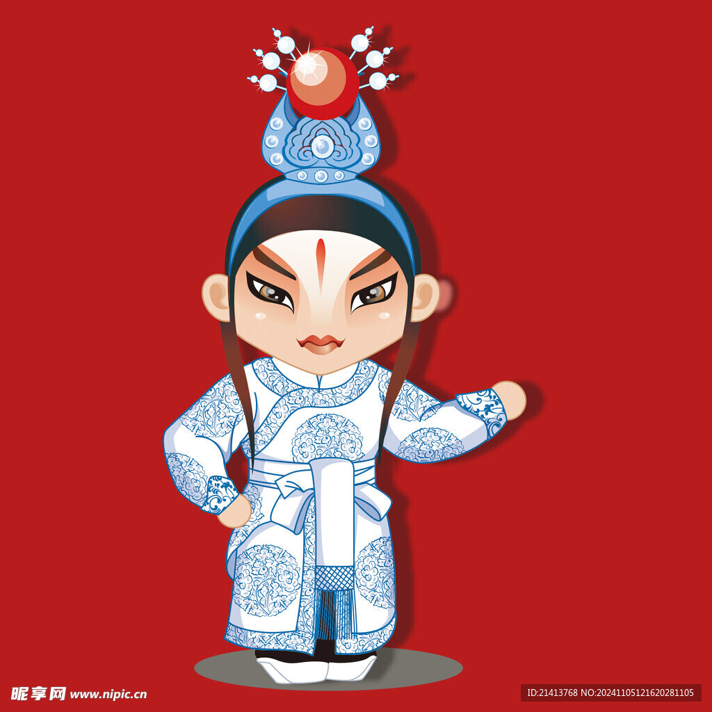 手绘京剧人物