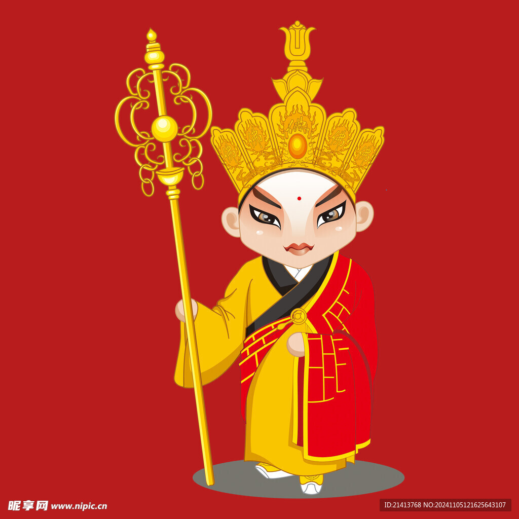 手绘京剧人物