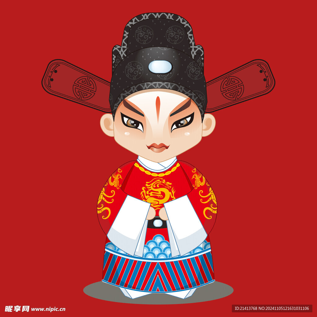 手绘京剧人物