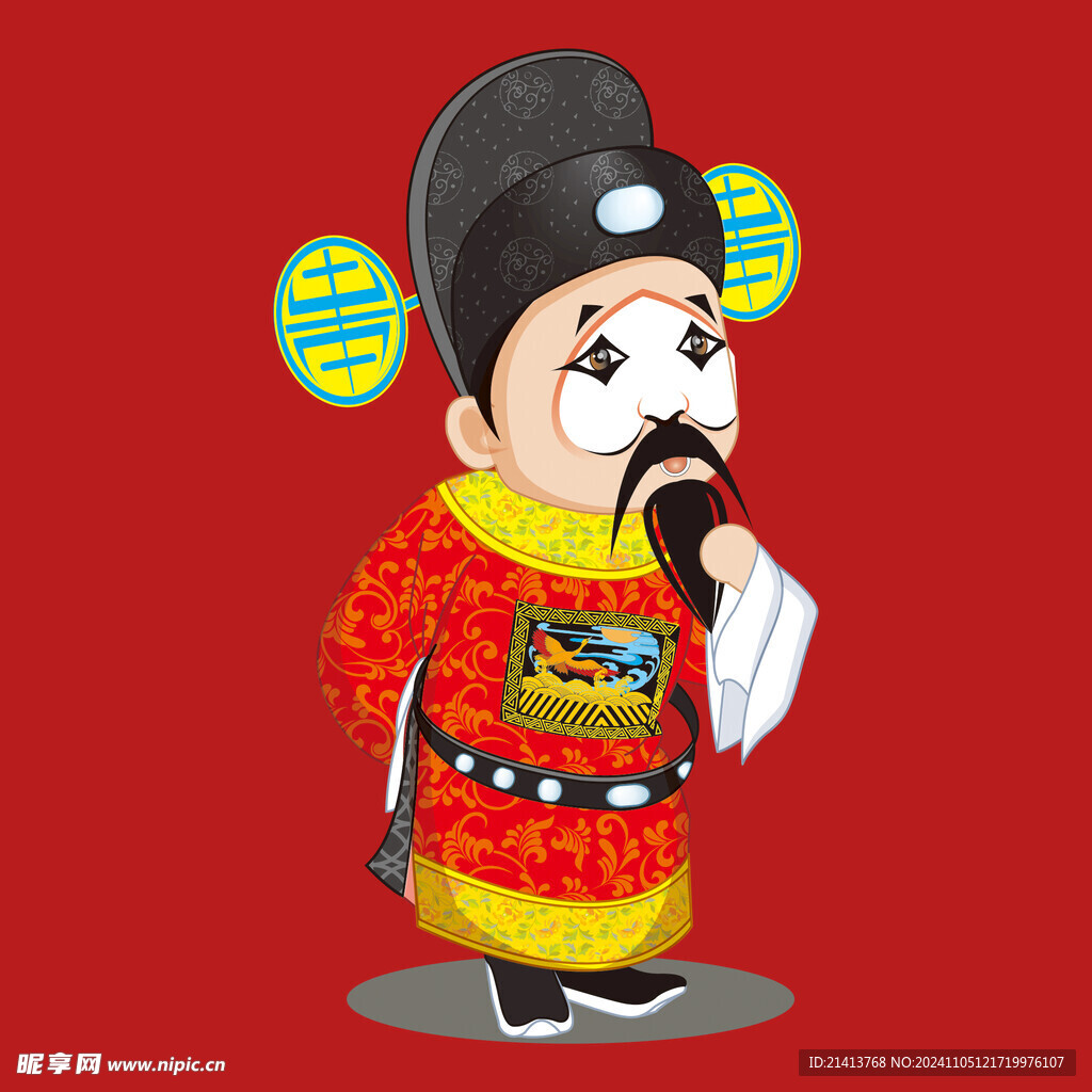手绘京剧人物