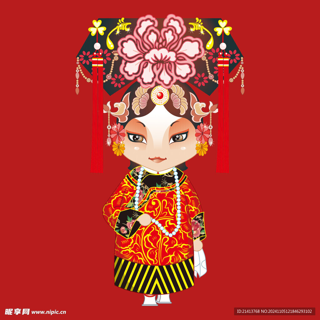 手绘京剧人物