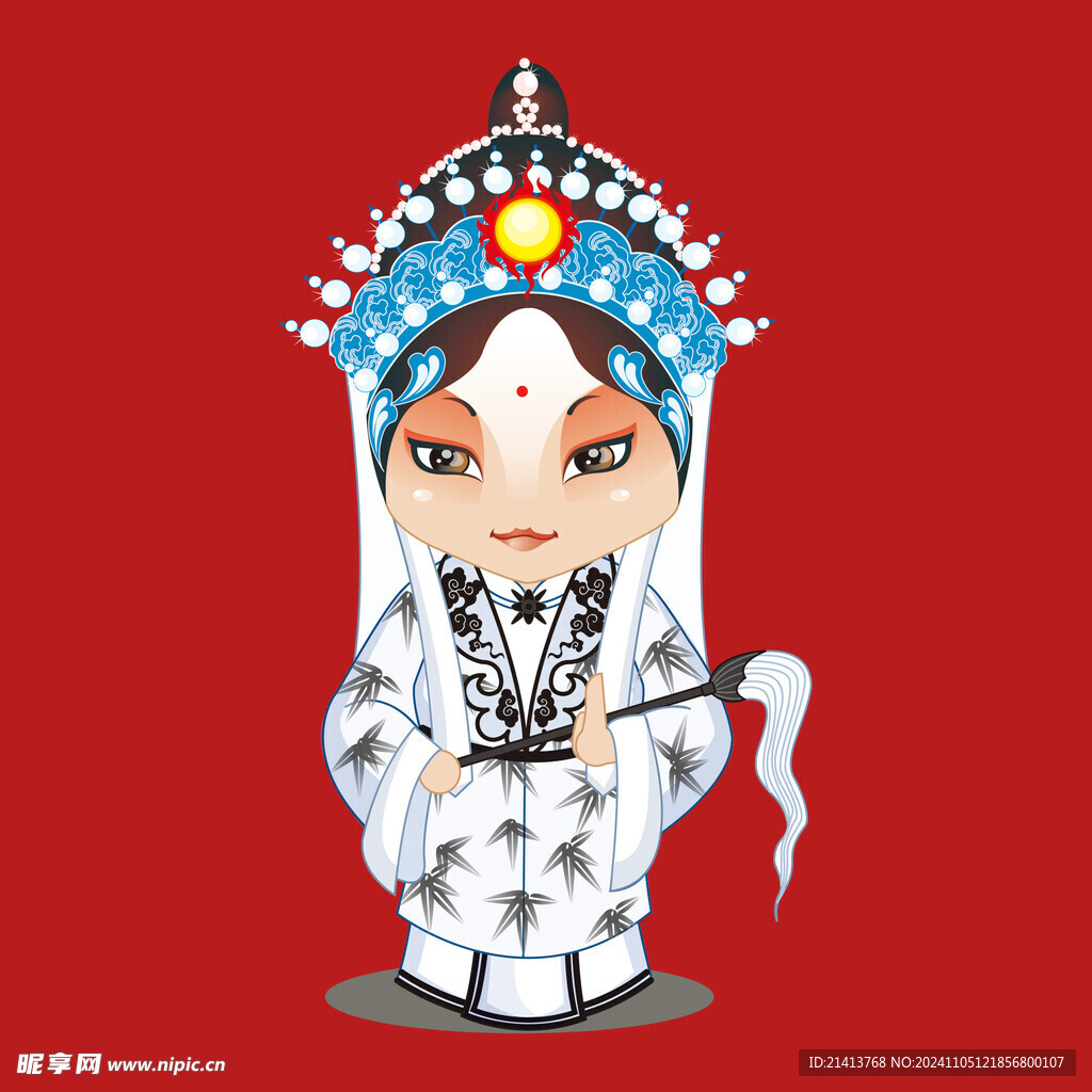 手绘京剧人物