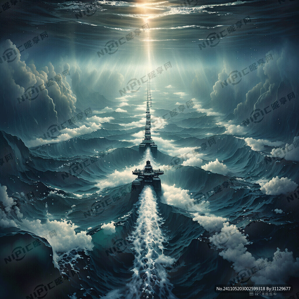 海洋深处 油管输送