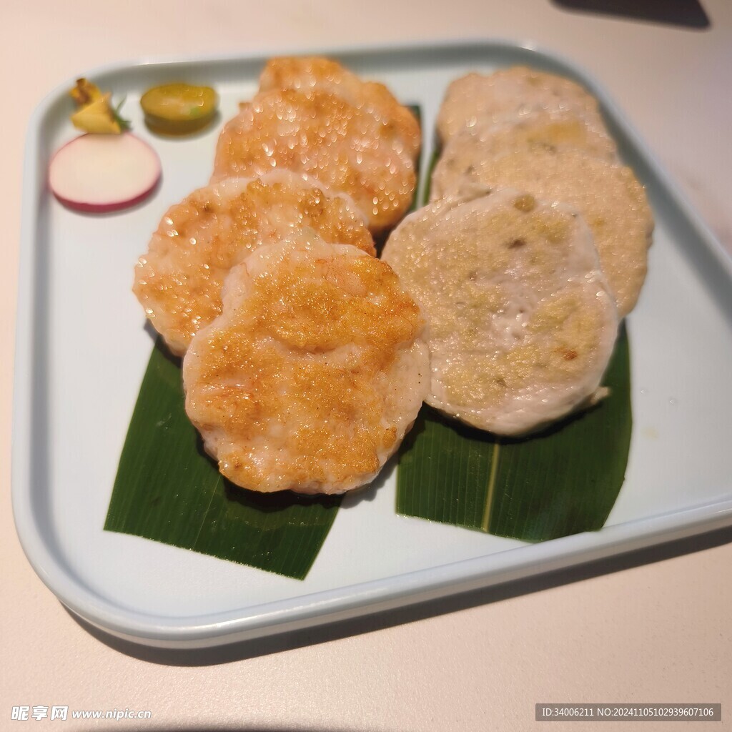 香煎鱼饼虾饼